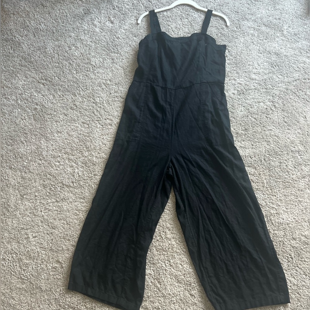 Black Overall Like Romper